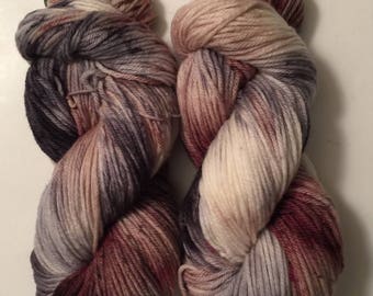 Hand Dyed Yarn worsted weight | 100% superwash merino wool | 100 gr | Love on the Rocks / super soft Free shipping in the US