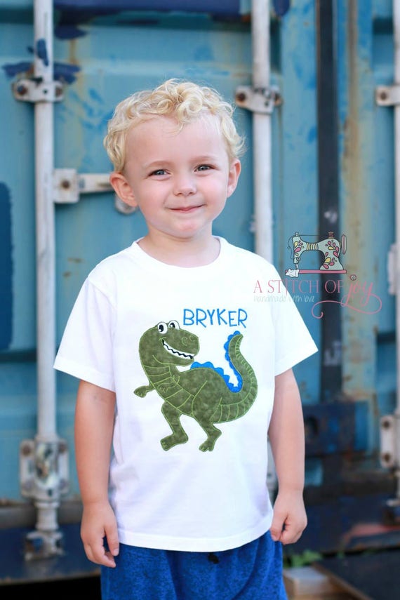 Boys Dinosaur Shirt Toddler Dinosaur Shirt Personalized