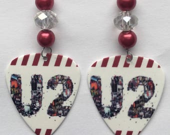 U2- Guitar Pick Earrings