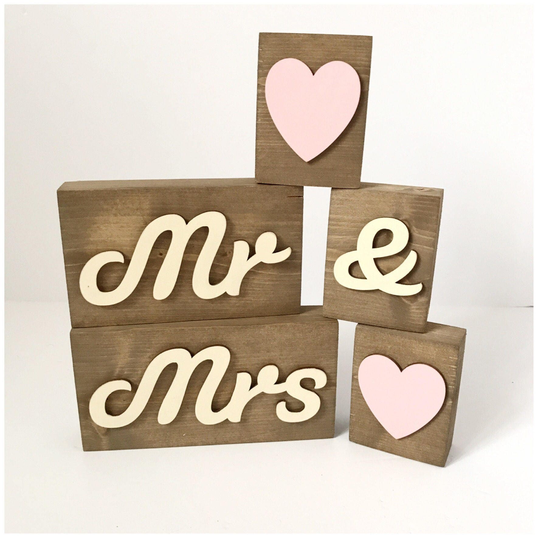 Mr And Mrs Wooden Wedding Sign Rustic Wedding Sign Wooden