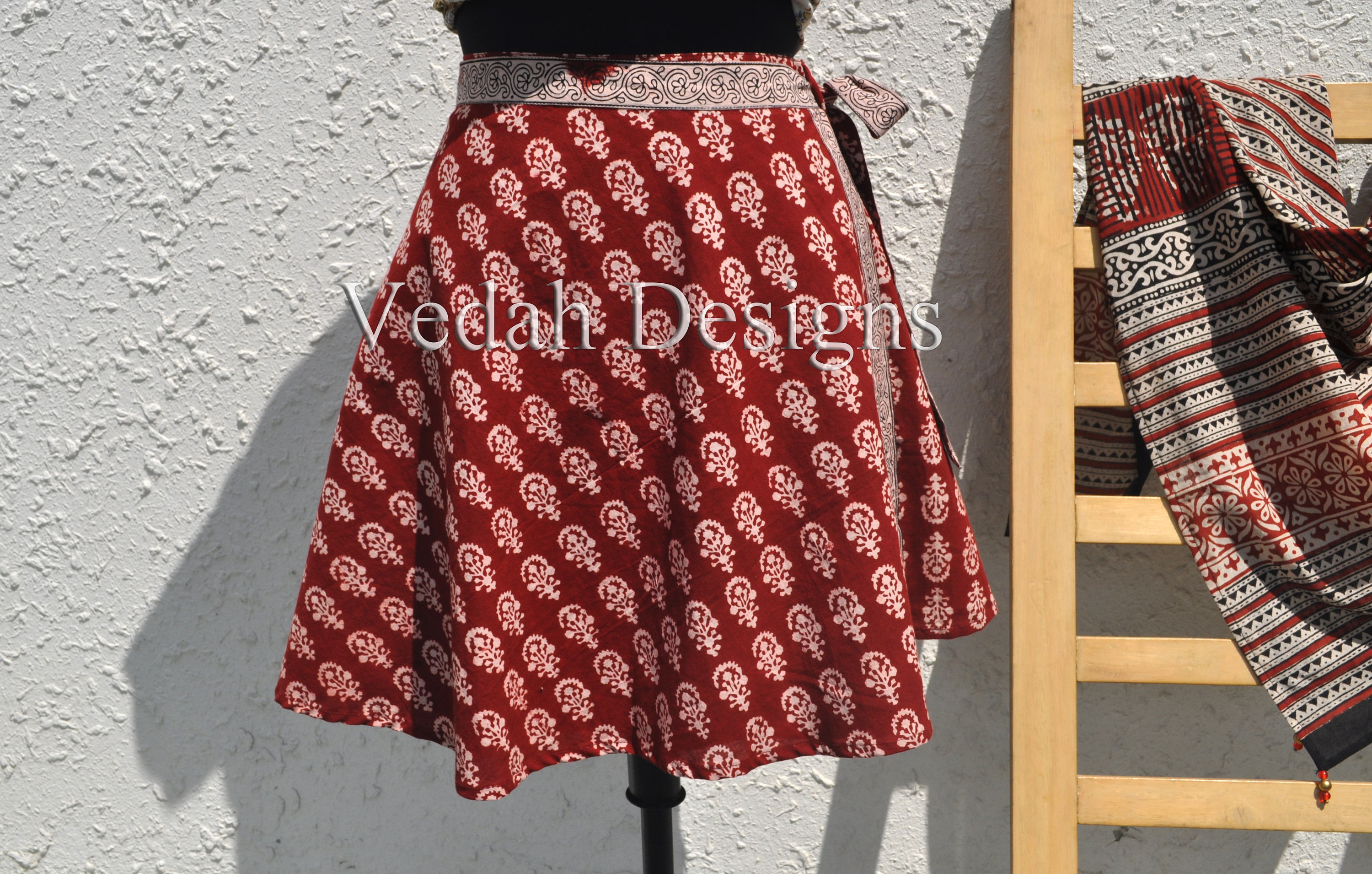 made to order Cotton Wrap Skirt Beach cover up Hippie skirt
