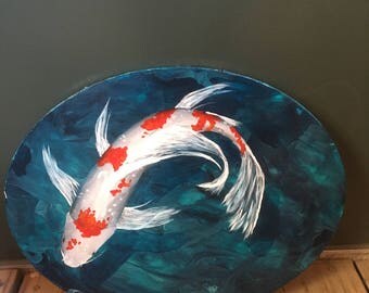 Scratching the Surface - Koi fish painting