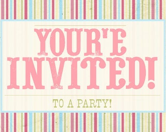 DOUBLE BIRTHDAY Invitation Pink Cupcake Sisters birthday