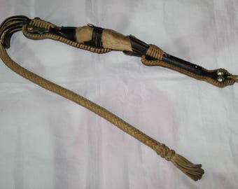 Trophy Knut whip made foot of an animal Cowboy Whip