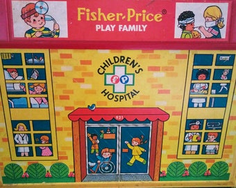 1976 Vintage Fisher Price Play Family Hospital #931