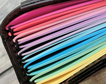 BUNDLE of 10 RAINBOW Travelers Notebooks Inserts / Cahier / Standard / B6 / A6 / Personal / Pocket / B6 Slim