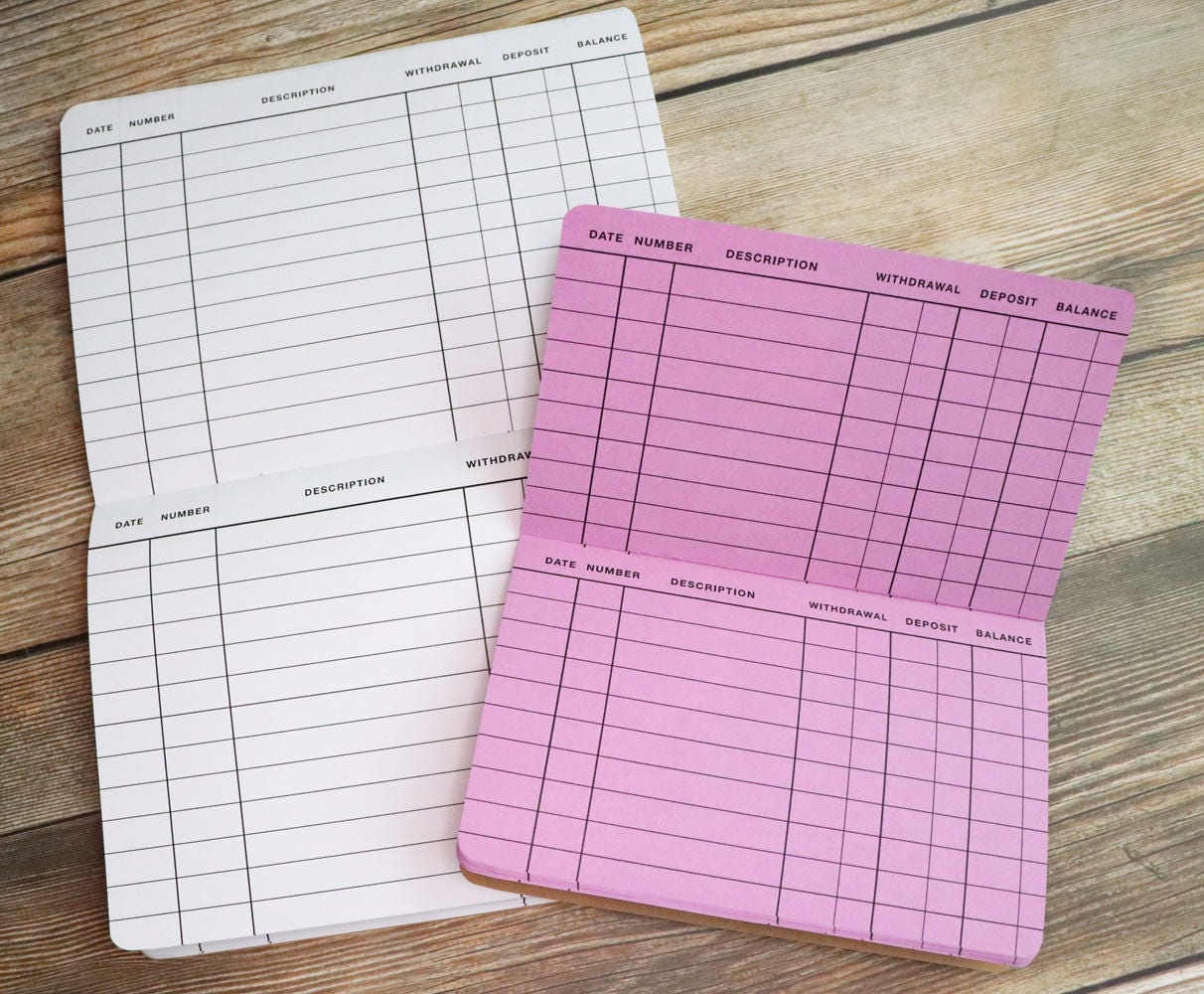 CHECKBOOK Register Traveler's Notebook Insert Choice of