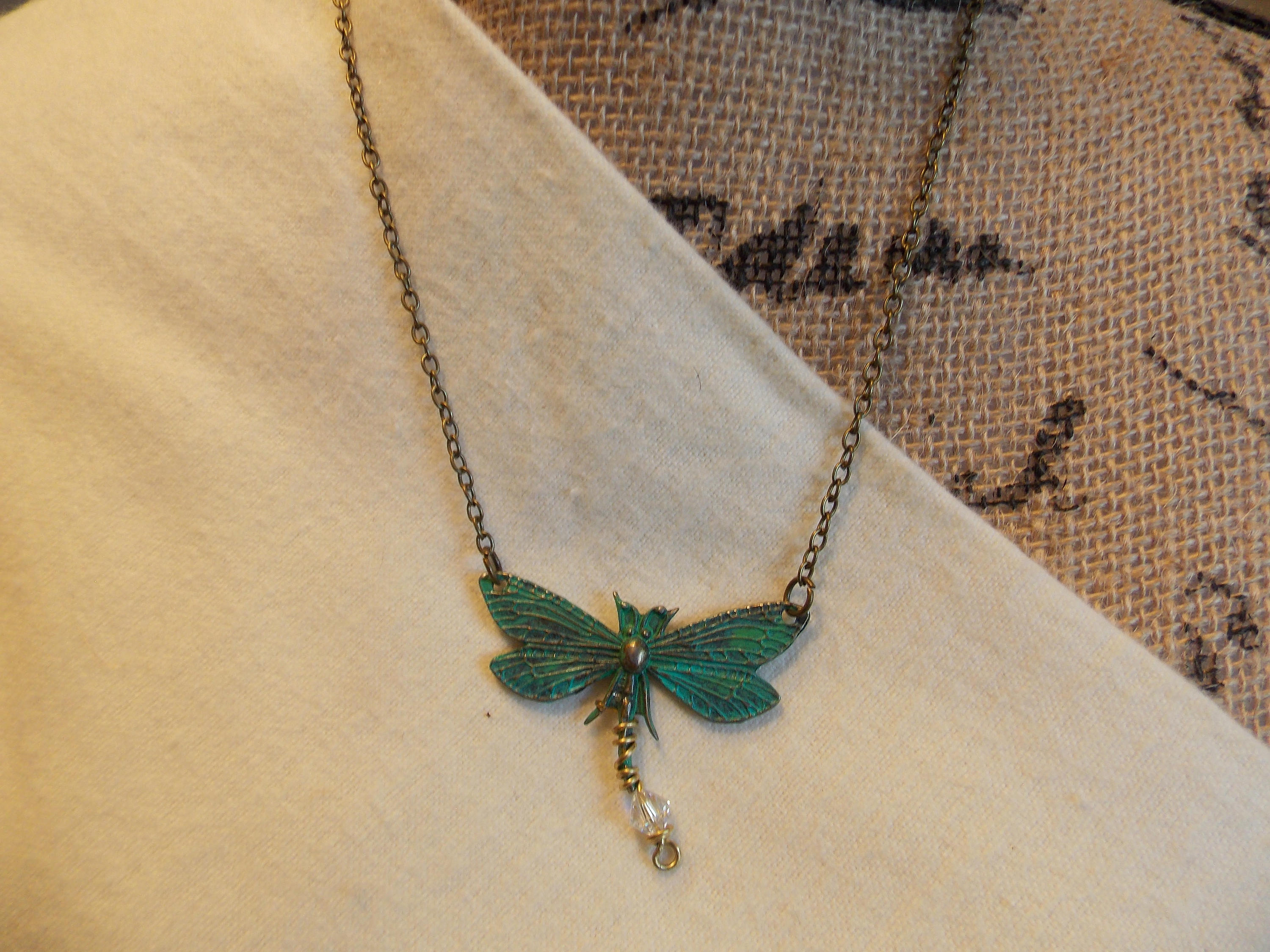Dragonfly necklace handmade. handmade jewelry dragonfly