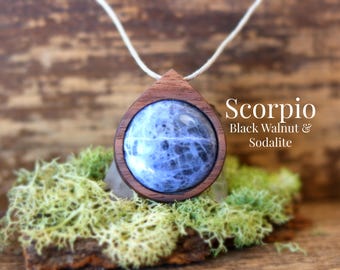 Scorpio Zodiac Necklaces, Scorpio Necklace, Zodiac Gemstone Necklaces, Zodiac Necklace for Scorpio, Scorpio Zodiac Gift, Scorpio Jewelry