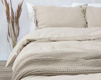 Eco LINEN DUVET COVER, queen size duvet cover, king size duvet cover, custom size.