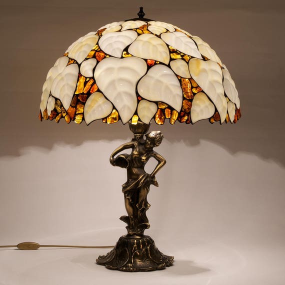 Amber Lamp, Baltic Amber, Table Lamp, Amber Glass Lamp, Bedside Lamp, Wedding Gift Ideas, Reading Lamp, Bedroom Lamps, Reading Light