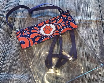 Clemson Clear Game Day Cross-body Bag Stadium Approved Personalized