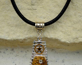 Original Steampunk man "Amuletum" necklace