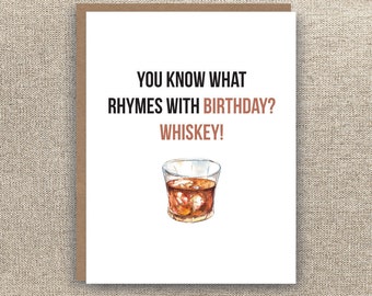 Whiskey card | Etsy