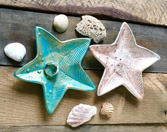 Starfish Ring Holder - Engagement Ring Dish - Wedding Ring Holder - Nautical Bedroom Decor - Soap Dish - Nautical Bathroom - Bathroom Vanity
