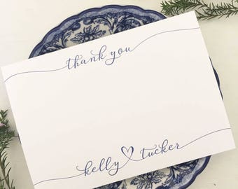 Personalised Thank You Note Cards, Custom Thank You Note Sets, Personalized Stationery Sets, Wedding Thank You Notes, Thank You Cards