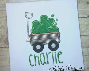boys st patricks day applique designs