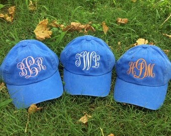 Personalized Ladies Baseball Cap- Monogrammed Hat- Initials, Name, or Other Text- Gift for Mom Bridesmaid Monogram Custom Hat