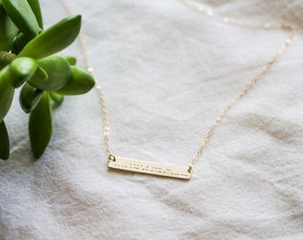 Best Friend Morse Code Necklace - Morse Code Necklace - Friend Morse Code - Morse Code Jewelry - Gift for Her - Secret Message Necklace