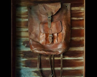 1960s Leather Backpack