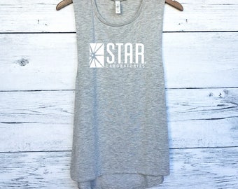 Star Laboratories Muscle Tank Tee - The Flash Muscle Tank - The Flash Tee