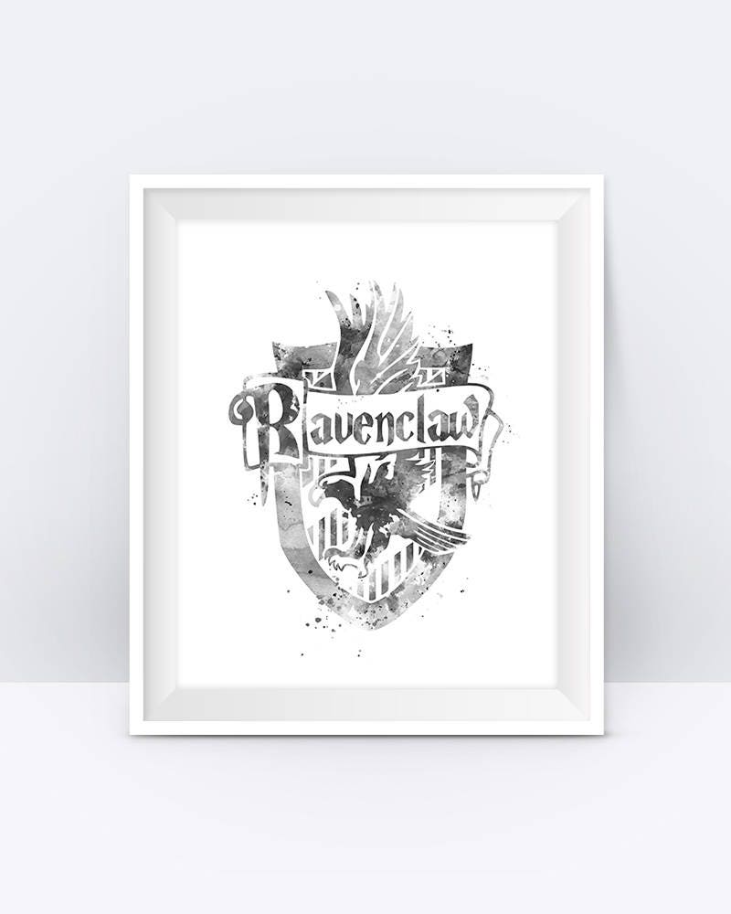 Ravenclaw Crest Printable Black And White Harry Potter