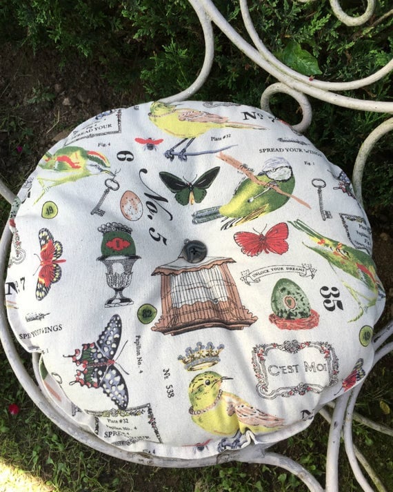 Pair of Round Cushions Bistro Chair Cushions Bistro Set