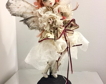 Ooak Collectible Faerie Art Doll - Monster high repaint "Fauna"