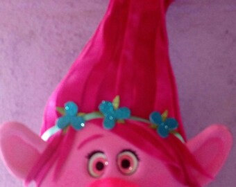 Trolls Poppy costume, Trolls Halloween costume for girls, Trolls headpiece