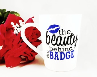 Beauty Behind The Badge | Police Wife | Police Girlfriend | Law Enforcement | Cop Wife | Cop Girlfriend | Blue Lives Matter | Wedding Gift