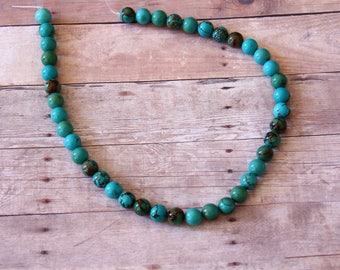 9.7 mm Round Turquoise Beads - STONE 039