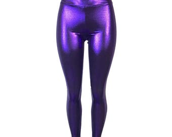 Purple leggings | Etsy