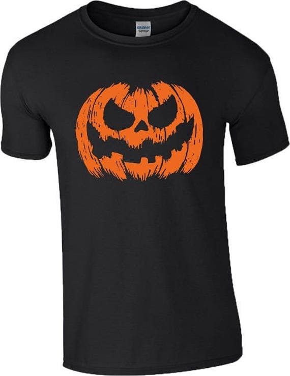 Halloween Scary Pumpkin T Shirt Costume Fancy Dress Horror