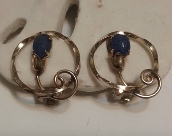 Gold Filled Scarab Earrings