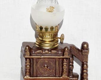 Steampunk Knick-Knack Ceramic Oil Lantern