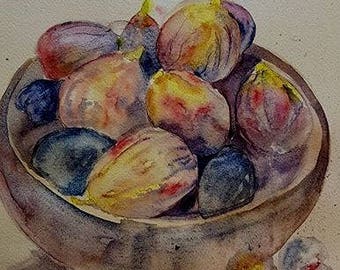 watercolor figs