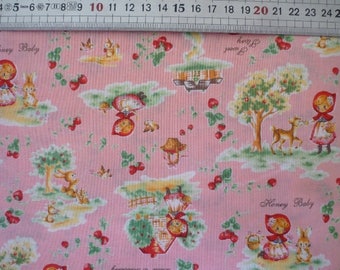 Fabric little Red Riding Hood (Lecien - Japan) - coupon 50x55cm