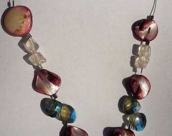 Pink/Red Stone Necklace