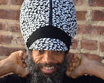 King Man Supreme Stretch Peak Hat-Men Hats- Dread Locs Hat-Choose a Length