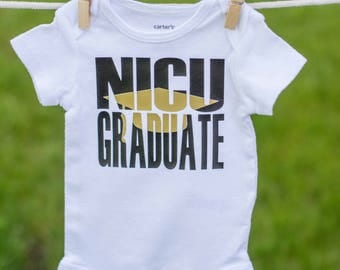 NICU Graduate Bodysuit / NICU Infant Bodysuit / NICU Warrior / nicu baby / Coming Home Bodysuit / Baby Boy / Baby Girl / Baby Bodysuit