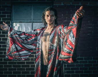 Solar Energy Sequin Kimono- (Multiple Colors) Burning Man Festival Ibiza Style