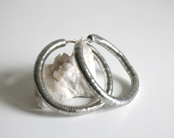 Oversized Tube Hoop Earrings