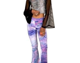 Silver Snake Bell Sleeved Crop Top