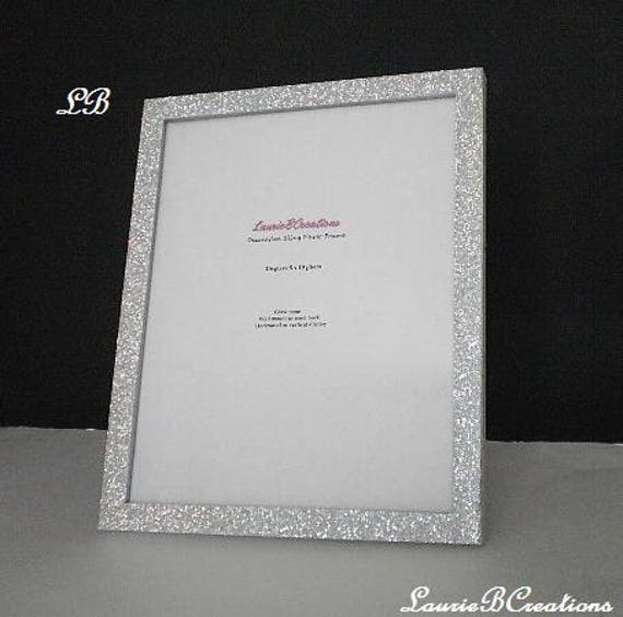 Download SILVER GLITTER Picture Frame Decorative Super Sparkling