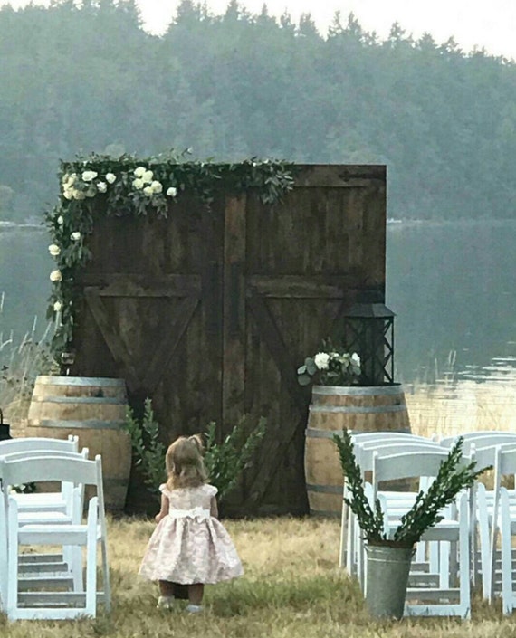  Barn Door Replica Rustic Backdrop Wedding Headboard