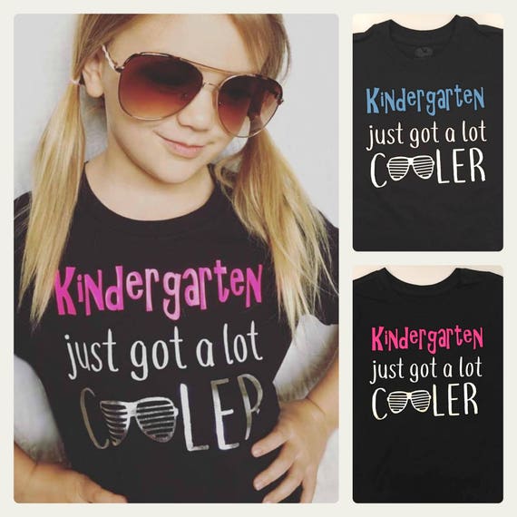 Kindergarten shirt girl's back to school shirt 1st