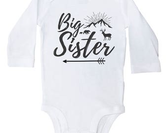 Big Sister Onesie, Sister Bodysuit for Kids, Newborn Outfits for Big Sisters, Pregnancy Announcement Romper, Big Sister Outfit, Big Sister