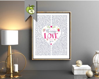 touched our lives, 90 Reasons we love you, all the things we love about you, 70th birthday, 80th, gift for mom, memories, custom, printable