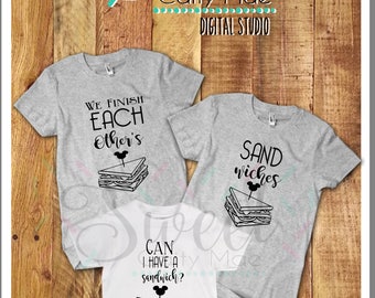 Disney T-shirt / We Finish Each Other's Sandwiches / Family Shirts / Cut File / Cameo Projects / Cricut Projects / Silhouette Project / SVG