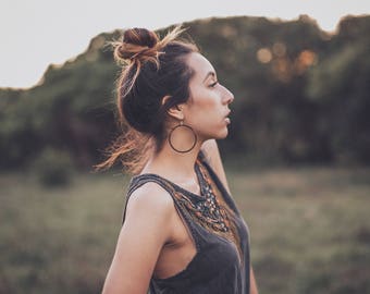 As Seen On...BEACH PARTY Hoops // Salvaged WOOD Jewelry // Best Selling Hoop Earrings